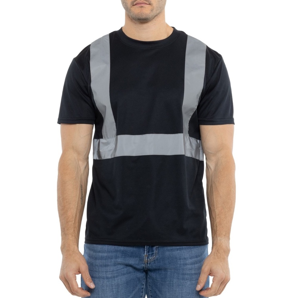 NWT Arctic Quest class 2 black high visibility t shirt M